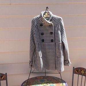 Herringbone Wool Coat